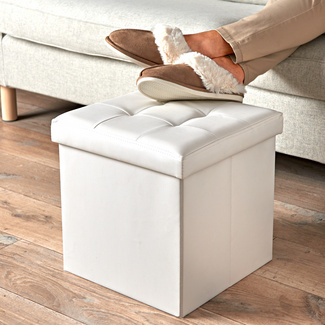 Aufbewahrungsbox Fußhocker 3-in-1 faltbar Eldo Aufbewahrungsbox Fußhocker 3-in-1 faltbar Eldo