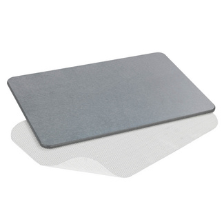 Badematte Simi grau aus Diatomit  WENKO Badematte Simi grau aus Diatomit  WENKO