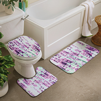 Badezimmer-Set "Lavendel" 3-tlg. Badezimmer-Set "Lavendel" 3-tlg.