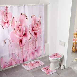 Badezimmerset Rose 4-tlg. Badezimmerset Rose 4-tlg.