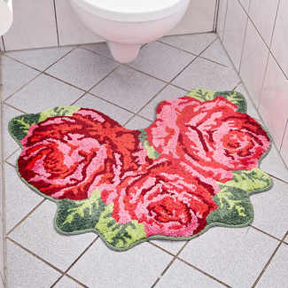 Badezimmerteppich "Rosen" Badezimmerteppich "Rosen"