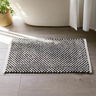 Badteppich Covelo weiß-anthrazit WENKO Badteppich Covelo weiß-anthrazit WENKO