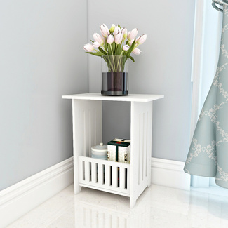 Beistelltisch mit Ablagefach weiß Eldo Beistelltisch mit Ablagefach weiß Eldo