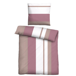 Castell Feinbiber Bettwäsche Längsstreifen altrosa, 1x 135x200 cm + 1x 80x80 cm Castell Feinbiber Bettwäsche Längsstreifen altrosa, 1x 135x200 cm + 1x 80x80 cm