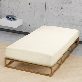 Castell Jersey-Stretch-Spannbetttuch natur, 1x 90x190 cm - 100x200 cm Castell Jersey-Stretch-Spannbetttuch natur, 1x 90x190 cm - 100x200 cm