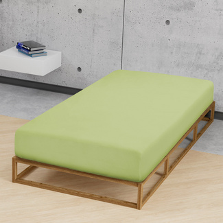 Castell Jersey-Stretch-Spannbetttuch pistaziengrün, 1x 90-100 x 190-200 cm Castell Jersey-Stretch-Spannbetttuch pistaziengrün, 1x 90-100 x 190-200 cm