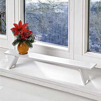 Dekobank weiß, 60 cm Dekobank weiß, 60 cm