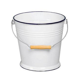 Emaille-Wassereimer 5 l weiß Ø 23 cm KARL KRÜGER Emaille-Wassereimer 5 l weiß Ø 23 cm KARL KRÜGER