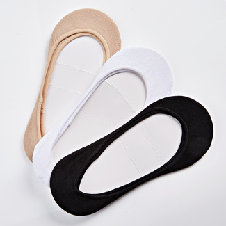 Füßlinge gepolstert schwarz, weiß, haut 3 Paar Füßlinge gepolstert schwarz, weiß, haut 3 Paar