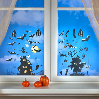 Fensterbilder "Halloween" 3er-Set selbstklebend Eldo Fensterbilder "Halloween" 3er-Set selbstklebend Eldo