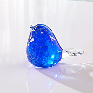 Glasvogel Figur saphirblau Eldo Glasvogel Figur saphirblau Eldo