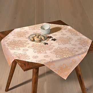 Jacquard-Mitteldecke roségold, 85x85 cm Jacquard-Mitteldecke roségold, 85x85 cm