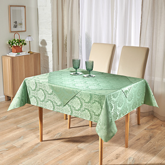Jacquard-Tischdecke hellgrün 140 x 230 cm Eldo Jacquard-Tischdecke hellgrün 140 x 230 cm Eldo