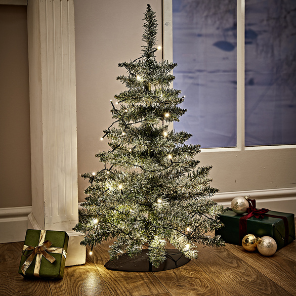 Knstlicher Weihnachtsbaum mit LED-Lichterkette, 75 cm