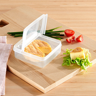 Käsedose mit Klappdeckel Käsedose mit Klappdeckel