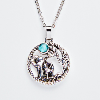 Kette Elefant mit Kind Kette Elefant mit Kind