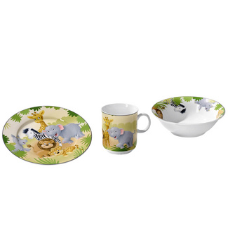 Kindergeschirr "Afrikatiere" 3-tlg. RITZENHOFF & BREKER Kindergeschirr "Afrikatiere" 3-tlg. RITZENHOFF & BREKER