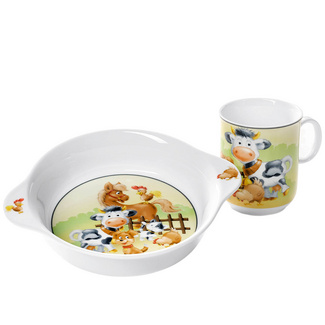 Kindergeschirr "Hoftiere" 2-tlg.  RITZENHOFF & BREKER Kindergeschirr "Hoftiere" 2-tlg.  RITZENHOFF & BREKER