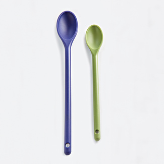 Kochlöffel blau + grün 2er-Set Kochlöffel blau + grün 2er-Set
