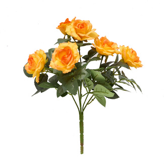 Kunstrosenstrauß gelb Kunstrosenstrauß gelb