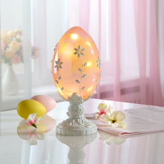 LED-Glasei mit Fuß orange Eldo LED-Glasei mit Fuß orange Eldo