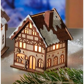 LED-Haus Winterdorf Zuckerstangen LED-Haus Winterdorf Zuckerstangen