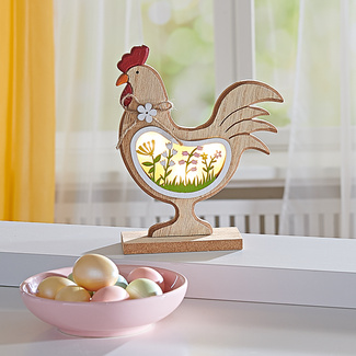 LED-Holzfigur Hahn "Henry" Eldo LED-Holzfigur Hahn "Henry" Eldo