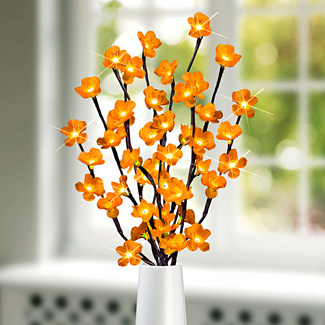 LED-Leuchtzweig "Blumen" gelb LED-Leuchtzweig "Blumen" gelb