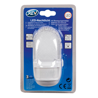 LED-Nachtlicht mit Bewegungsmelder & Dämmerungssensor weiß REV RITTER LED-Nachtlicht mit Bewegungsmelder & Dämmerungssensor weiß REV RITTER