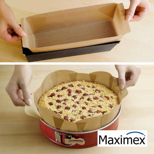 Maximex Antihaft-Backform-Zuschnitt eckig und rund 2-teilig ...