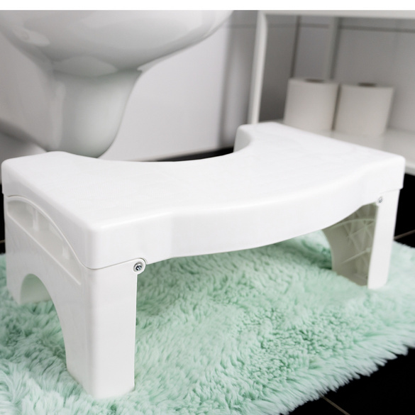 WC-Fußhocker Für Erwachsene - Ergonomischer Toilettenhocker 37cm