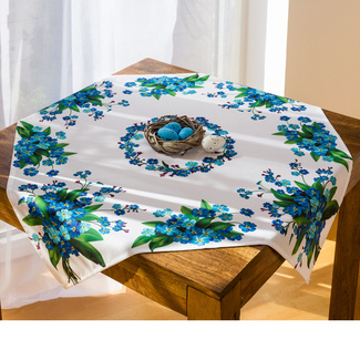 Mitteldecke "Vergissmeinnicht" Casa Bonita, 85x85 cm Mitteldecke "Vergissmeinnicht" Casa Bonita, 85x85 cm