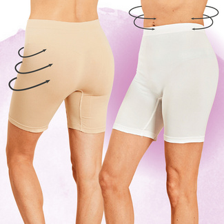 Oberschenkelschoner-Radler weiß + haut 2er-Set Amélie di Santi Oberschenkelschoner-Radler weiß + haut 2er-Set Amélie di Santi