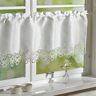 Scheibengardine mit Makramee-Spitze Eldo Scheibengardine mit Makramee-Spitze Eldo