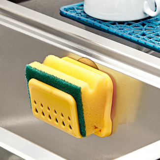 Schwammhalter + Spülschwamm gelb Schwammhalter + Spülschwamm gelb