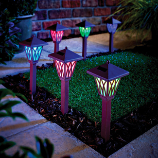 Solar-Standleuchte mit Farbwechsel 6er-Set Gainsborough Solar-Standleuchte mit Farbwechsel 6er-Set Gainsborough