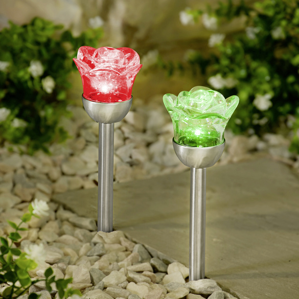 3Pagen Solarstecker Rosen 2er-Set