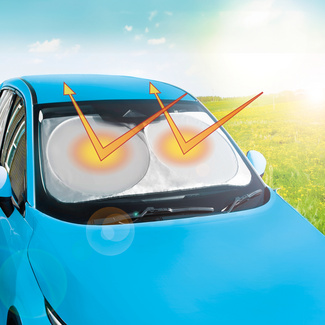 Sonnenblende für Auto-Windschutzscheibe 160x85 cm faltbar Clarsen Sonnenblende für Auto-Windschutzscheibe 160x85 cm faltbar Clarsen