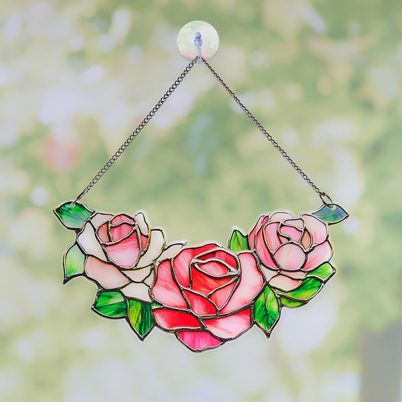 Eldo Sonnenfänger "Rosen" im Tiffany-Stil