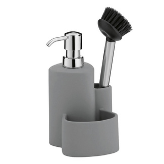 Spülstation Purana mit Spender & Bürste hellgrau kela Spülstation Purana mit Spender & Bürste hellgrau kela