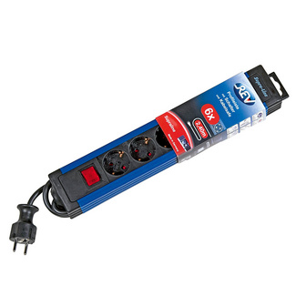 Steckdosenleiste 6-fach mit Schalter & Kabelführung REV RITTER Steckdosenleiste 6-fach mit Schalter & Kabelführung REV RITTER