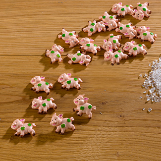 Streudeko "Glücksschweine", 10-tlg. Streudeko "Glücksschweine", 10-tlg.