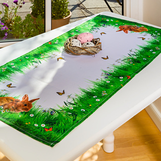 Tischläufer "Hasen", 40x90 cm Tischläufer "Hasen", 40x90 cm