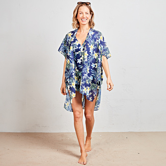 Tunika „Hibiskus” blau Tunika „Hibiskus” blau