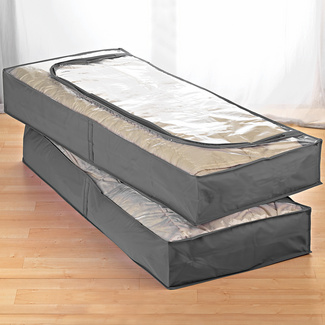 Unterbett-Kommoden grau, 2er-Set Unterbett-Kommoden grau, 2er-Set