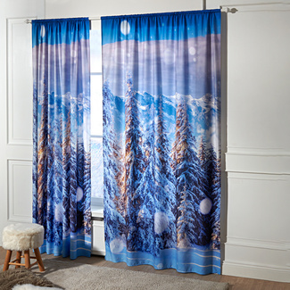 Vorhang "Winterwald", 140 x 230 cm Vorhang "Winterwald", 140 x 230 cm