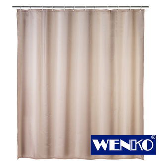 WENKO Anti-Schimmel Duschvorhang Uni Beige, Textil (Polyester), 180 x 200 cm, waschbar WENKO Anti-Schimmel Duschvorhang Uni Beige, Textil (Polyester), 180 x 200 cm, waschbar
