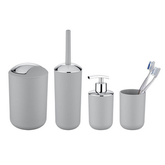 WENKO Bad-Accessoire-Set "Brasil" Grau, 4-tlg. WENKO Bad-Accessoire-Set "Brasil" Grau, 4-tlg.