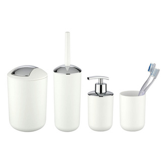 WENKO Bad-Accessoire-Set "Brasil" Weiß 4-tlg. WENKO Bad-Accessoire-Set "Brasil" Weiß 4-tlg.