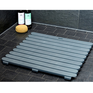 WENKO Duschmatte Indoor & Outdoor Grau 55 x 55 cm WENKO Duschmatte Indoor & Outdoor Grau 55 x 55 cm